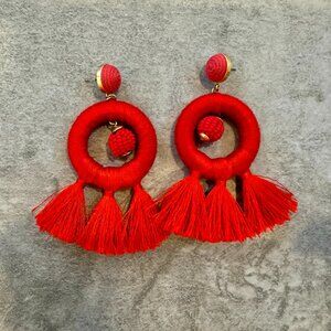 Tuckernuck Red Birds of Paradise Earrings